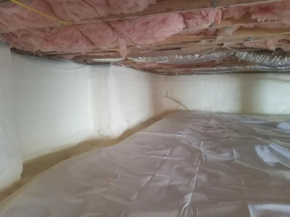 Crawl space encapsulation with closed-cell spray foam for Spray Foam Roofing Repair in Olympia